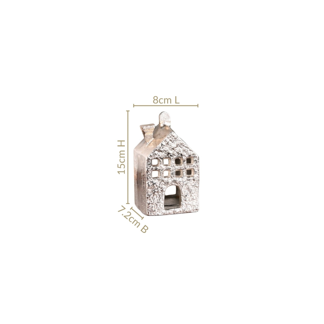 Casa Glow Tealight Holder In Silver