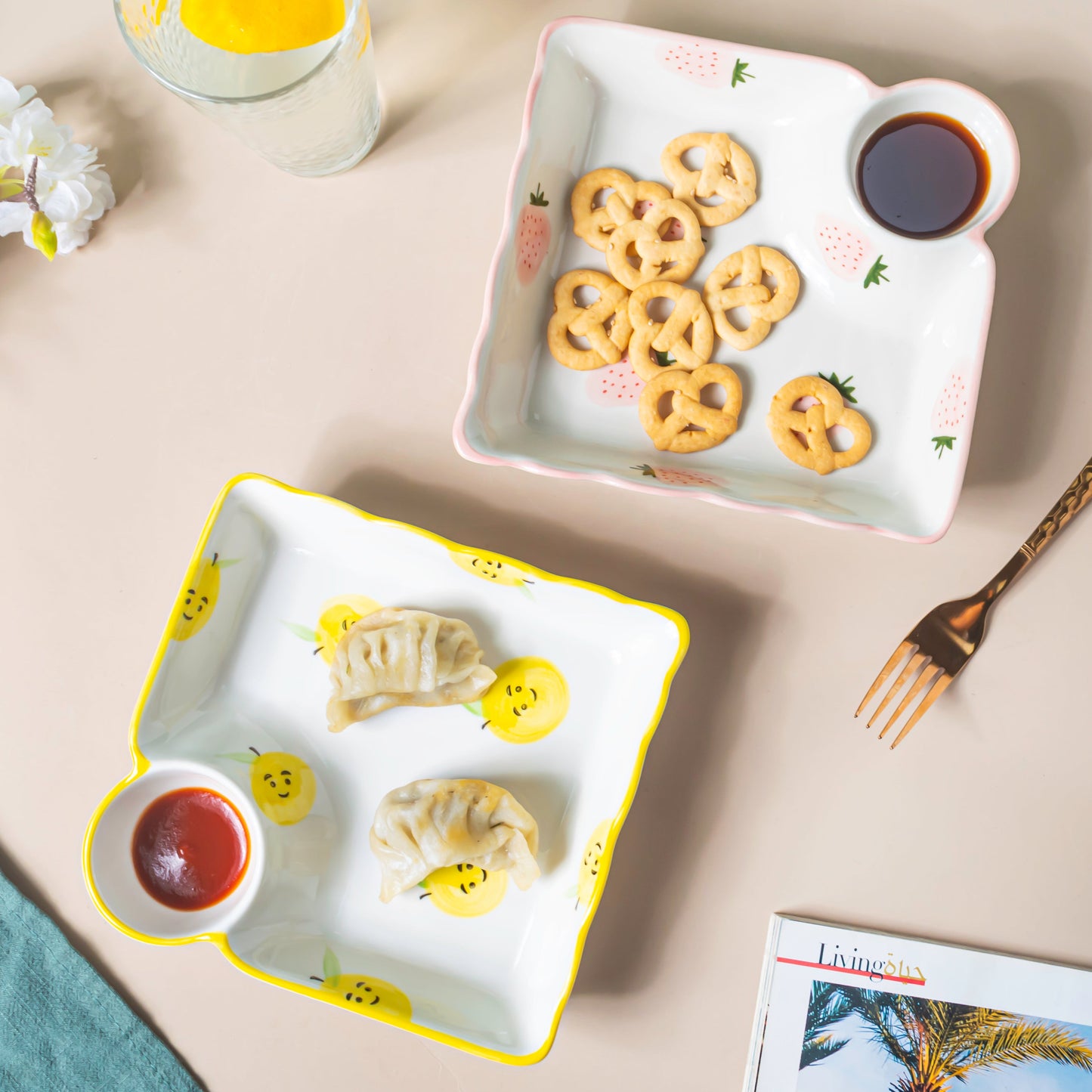 Pear Bear Section Plate Yellow