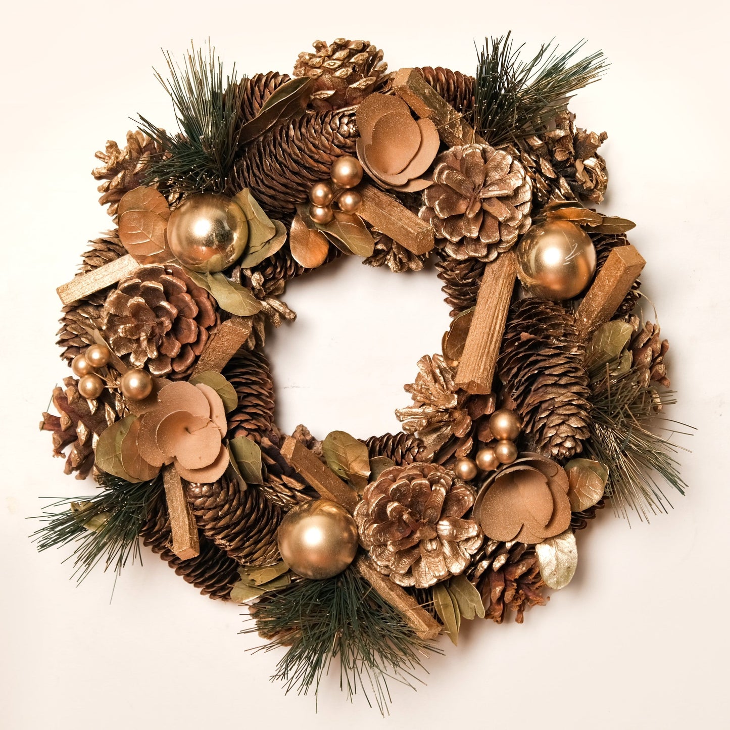 Golden Forest Sustainable Decorative Wreath