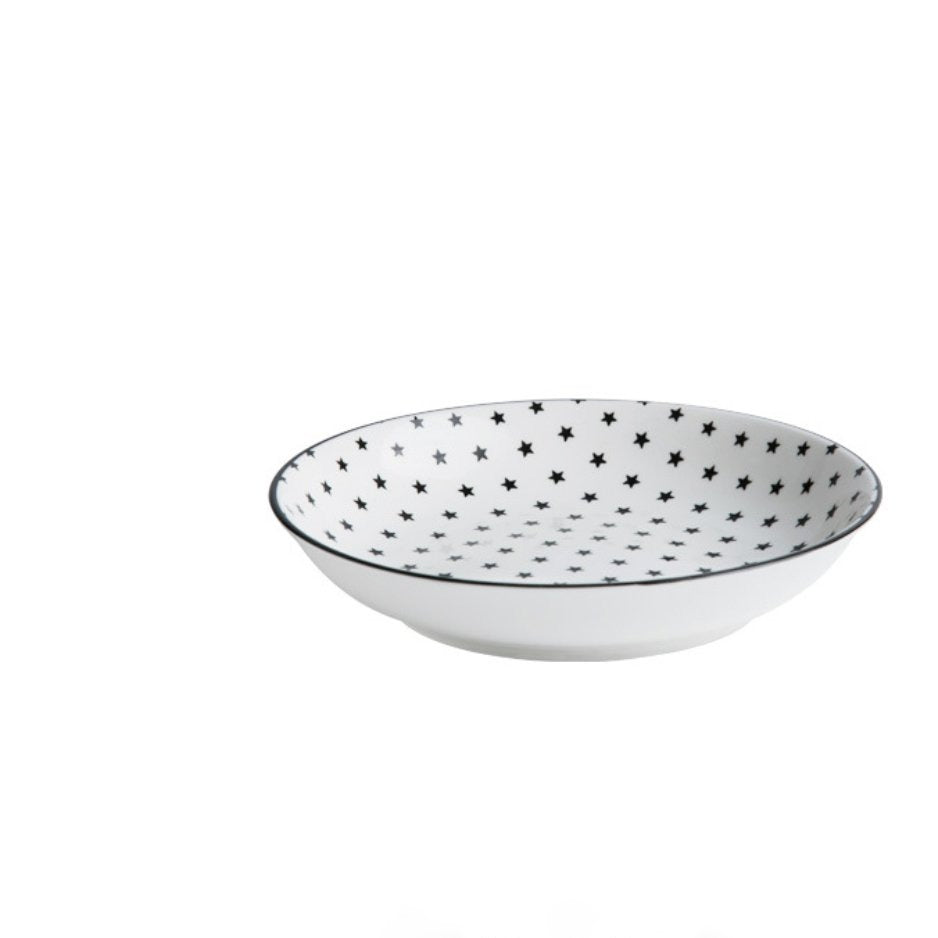 Black and White Deep Plate