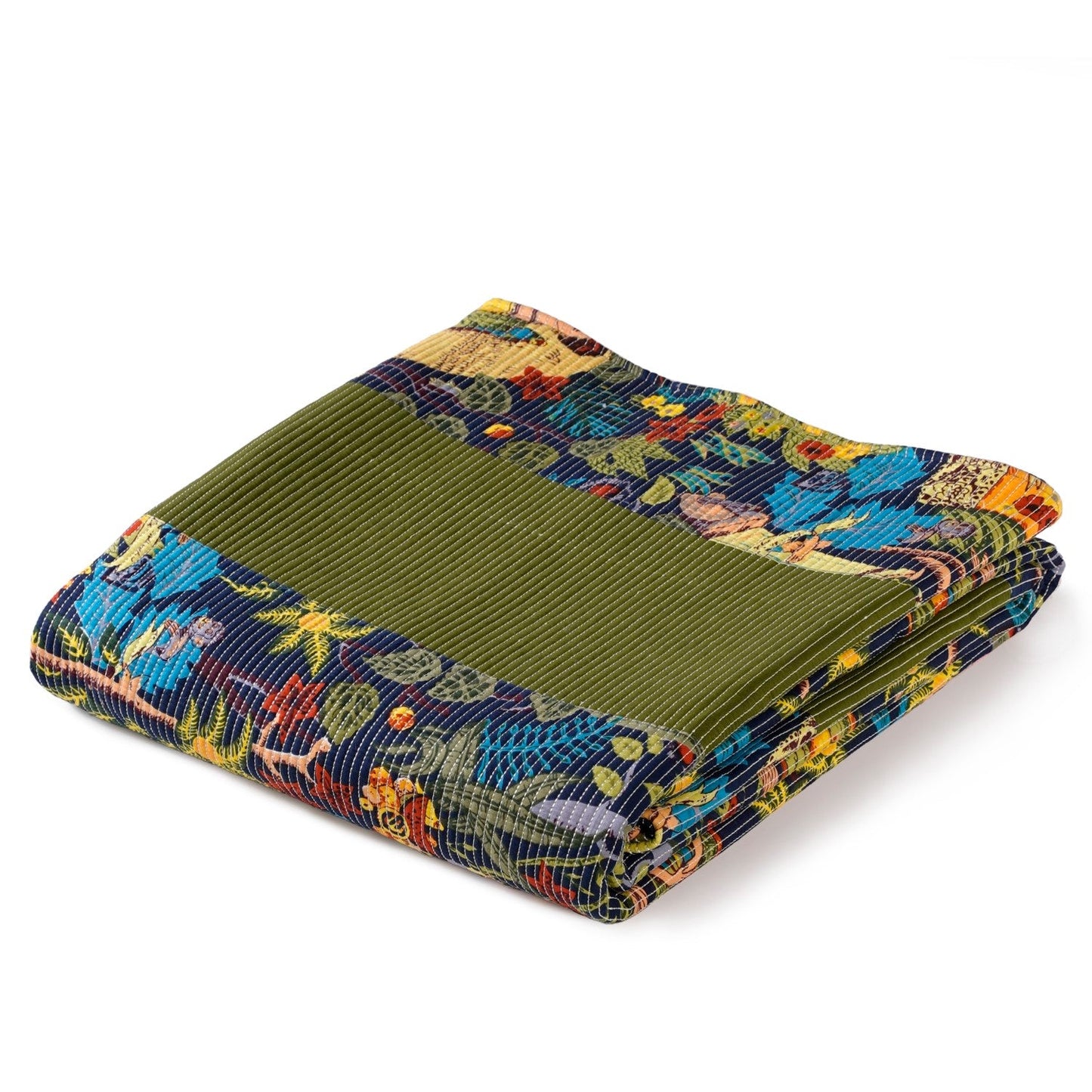 Frida Kahlo Inspired Quilted Cotton Bedcover 250x220cm