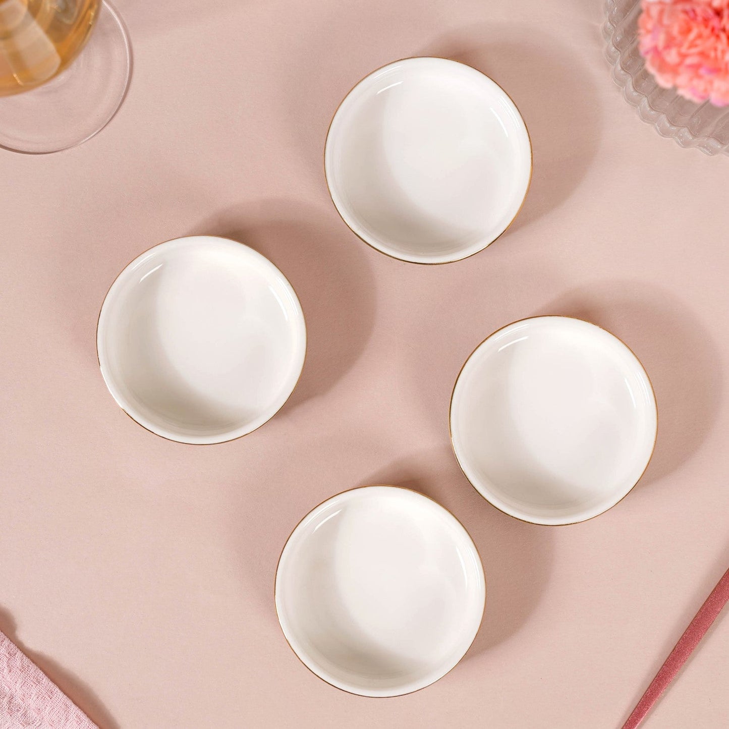 Azo Grey Dessert Plate Set Of 4