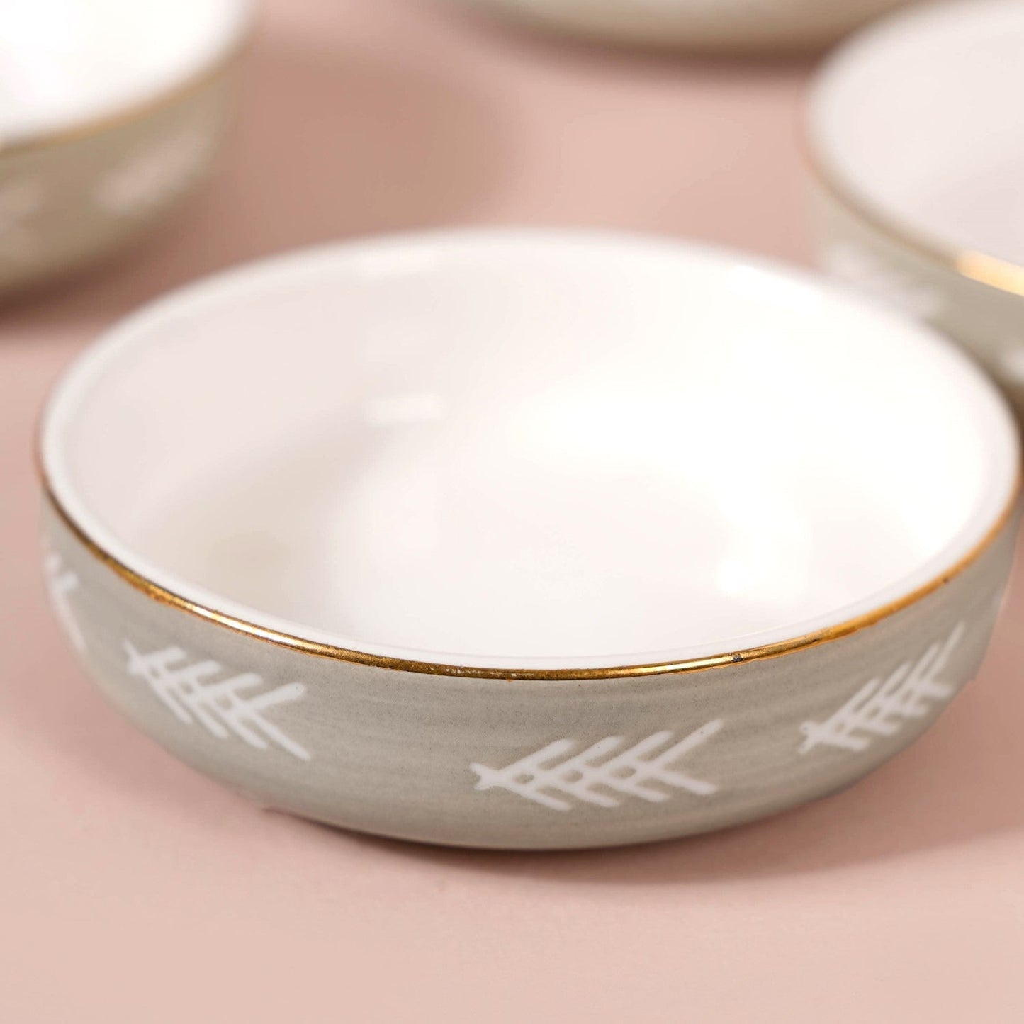 Azo Grey Dessert Plate Set Of 4
