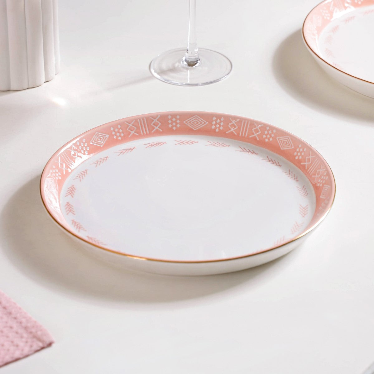 Pink Azo Dinner Plate Set Of 4 10 Inch