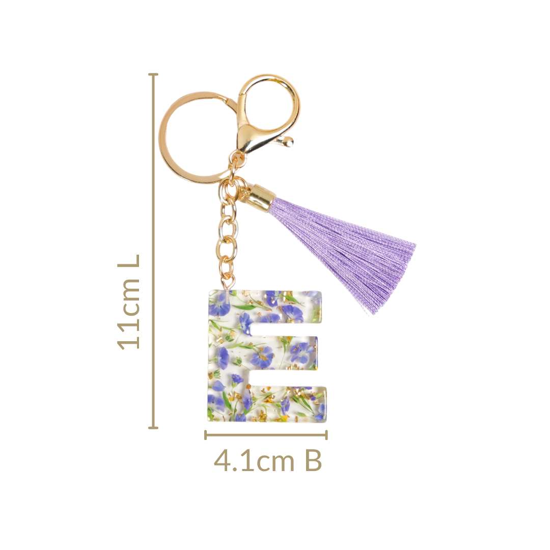 Eternal Bloom E Keychain With Tassel