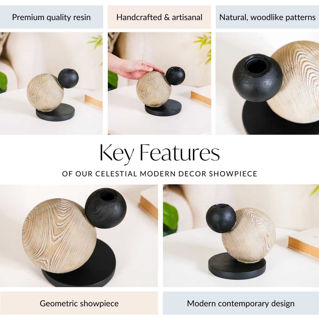 Celestial Modern Decor Candle Holder Showpiece