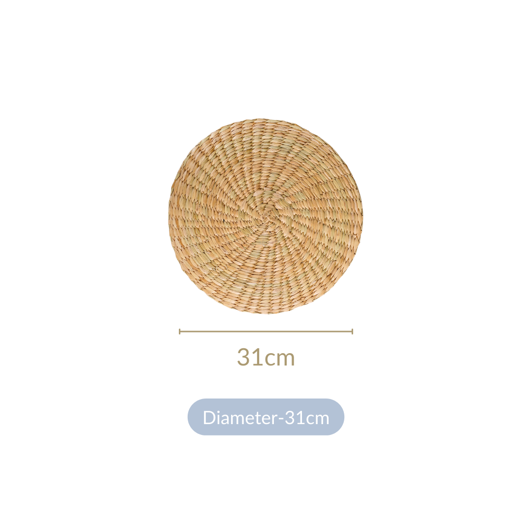 Round Wicker Table Mat Set Of 2 12 Inch