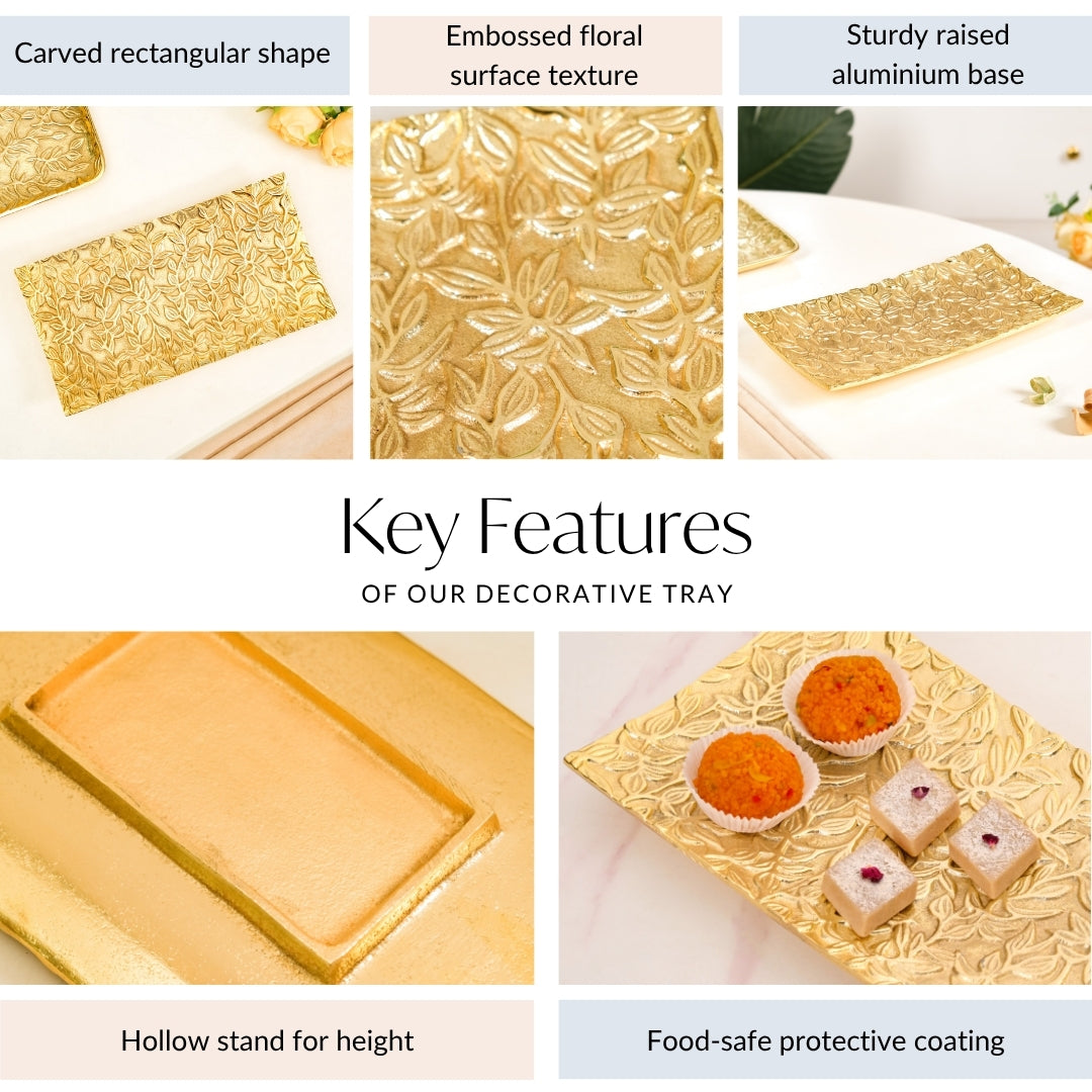Royalcore Embossed Decorative Tray