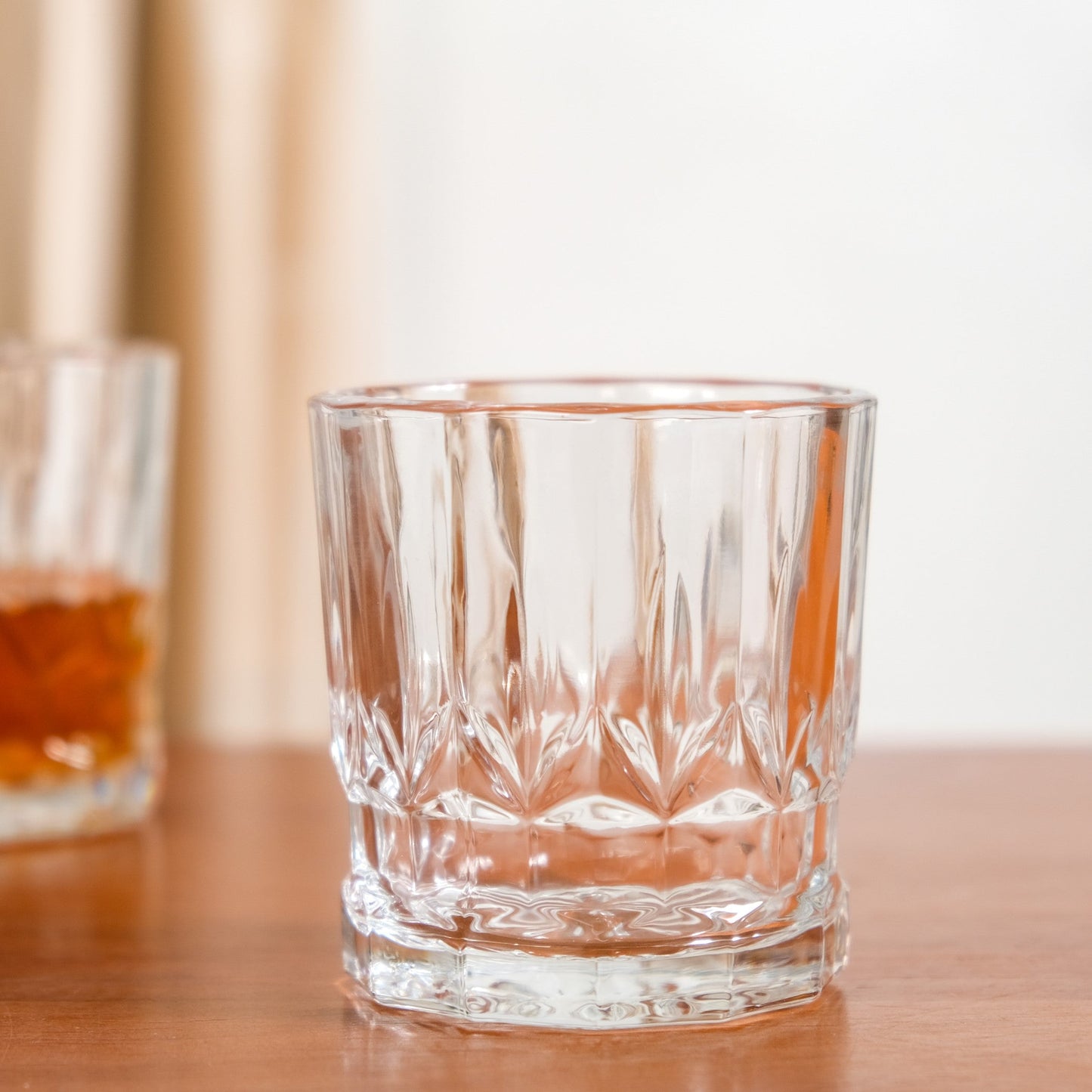 Embossed Heavy Base Whiskey Glass Large Set Of 6 310ml