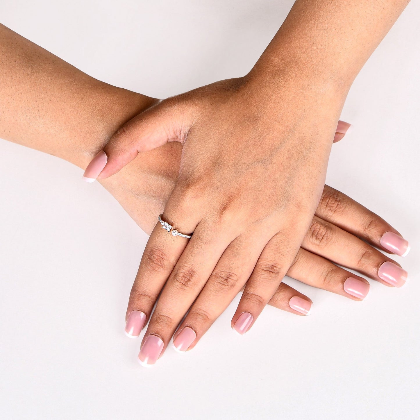 Emerald Cut Pearl Ring Silver