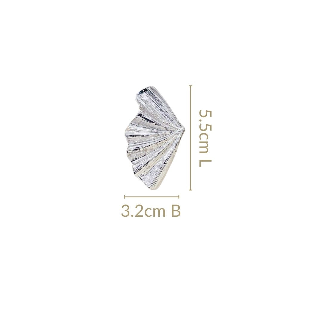 Fairy Wings Statement Earrings Silver