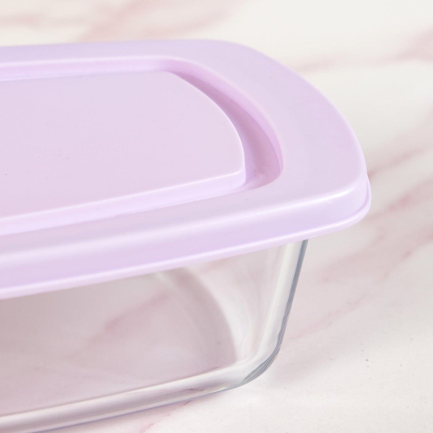 Set Of 2 Borosilicate Long Baking Dishes With Lid 1600ml
