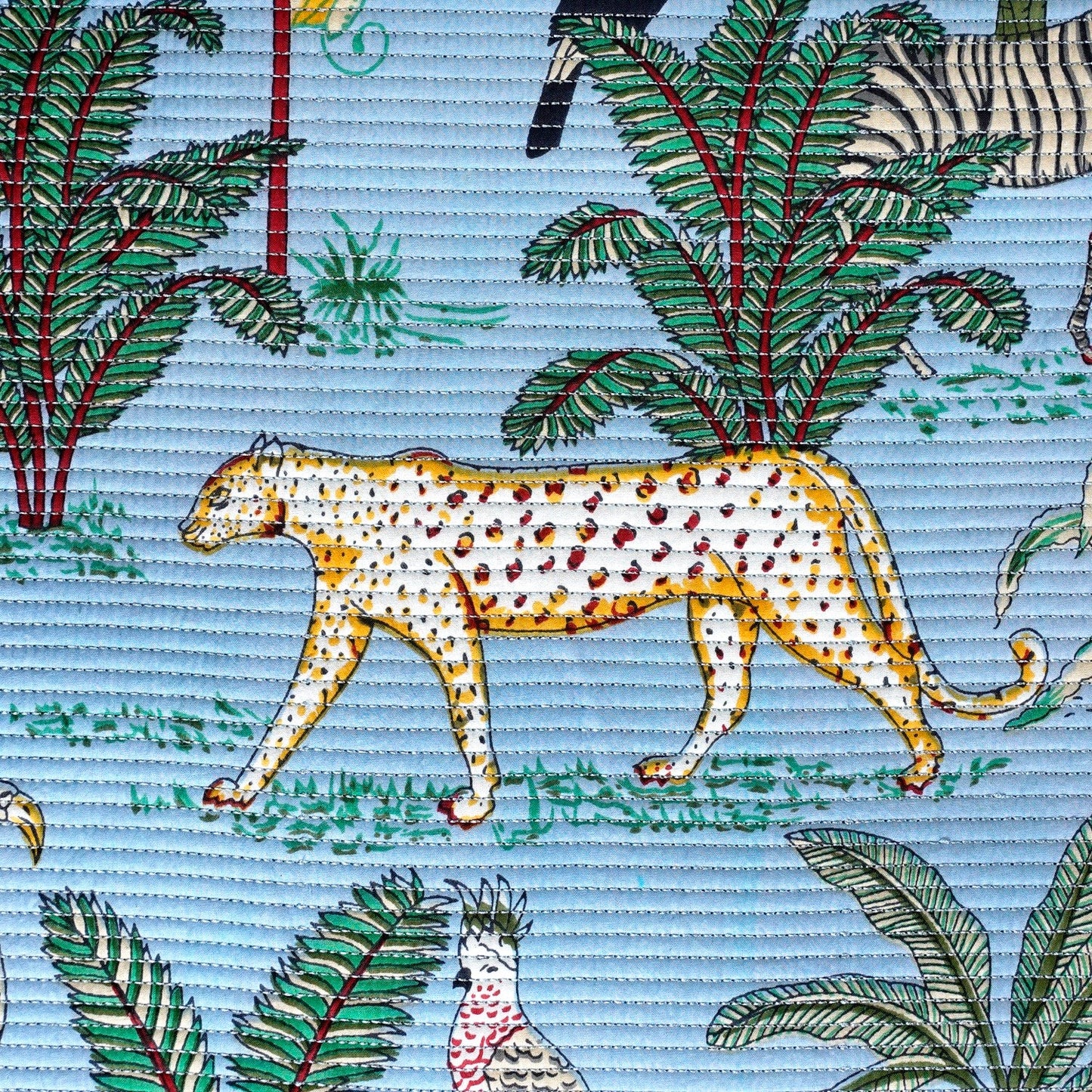 Forest Frolic Quilted Cotton Bedcover 250x220cm