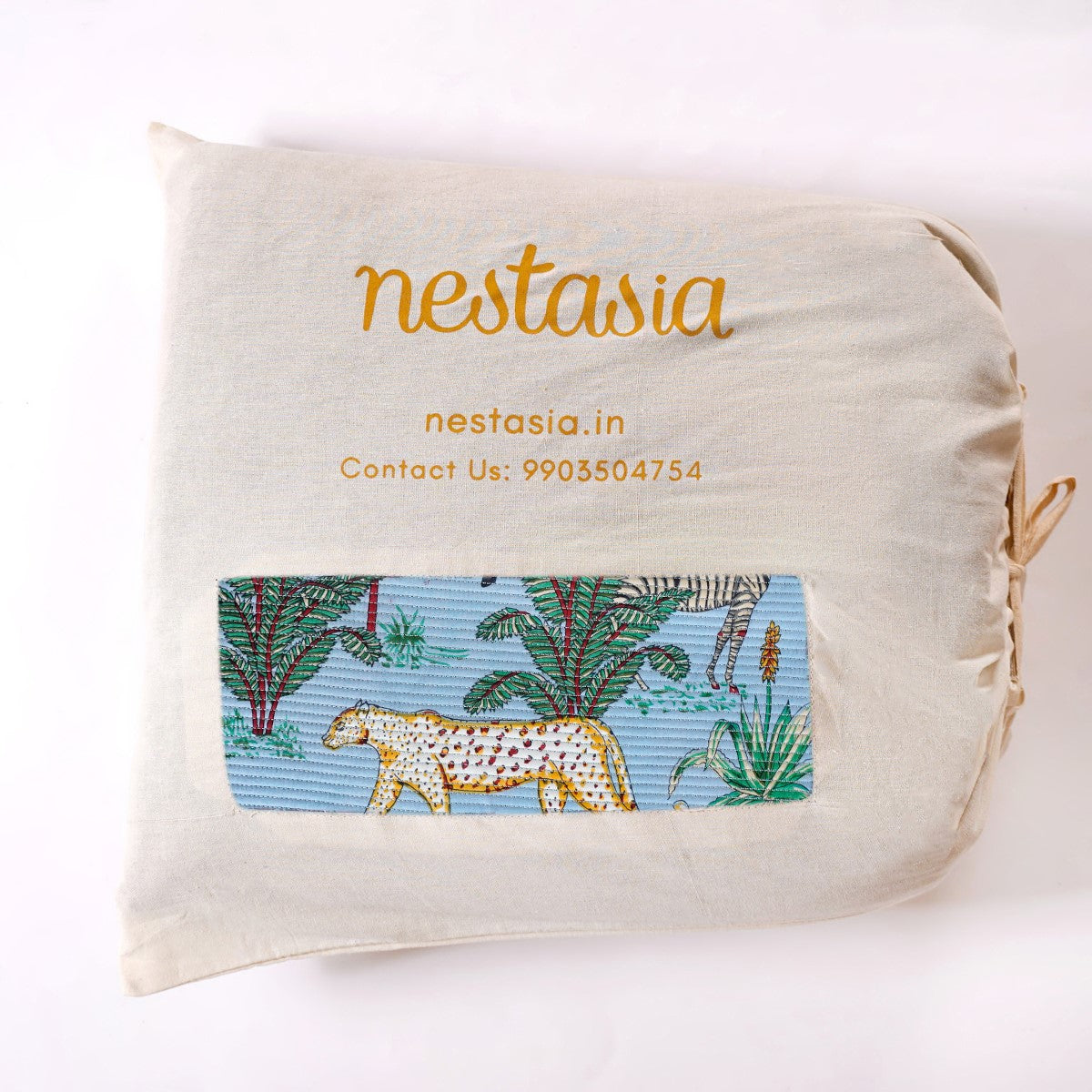 Forest Frolic Quilted Cotton Bedcover 250x220cm