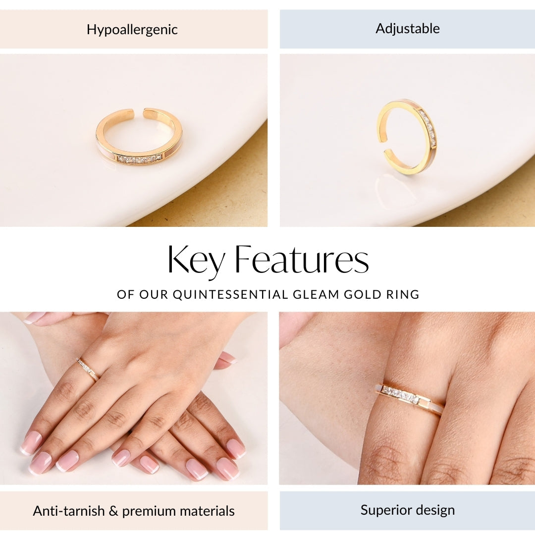 Quintessential Gleam Gold Ring
