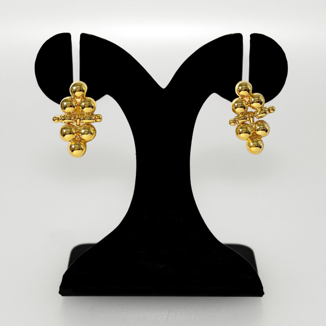Gold Triad Earrings