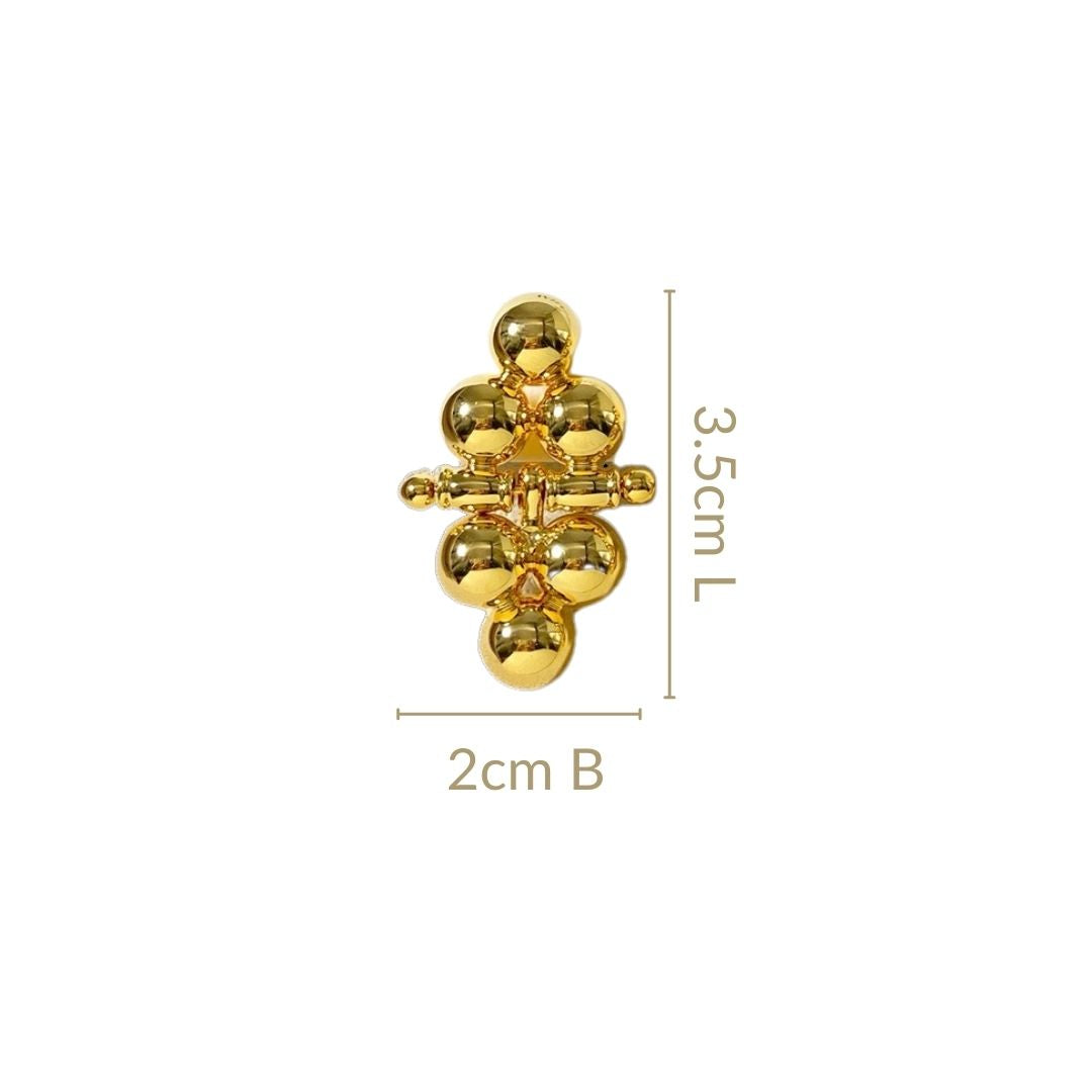 Gold Triad Earrings