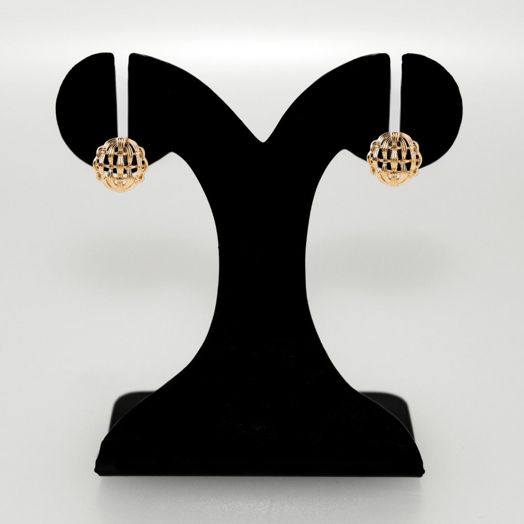 Pure Weave Studs Gold