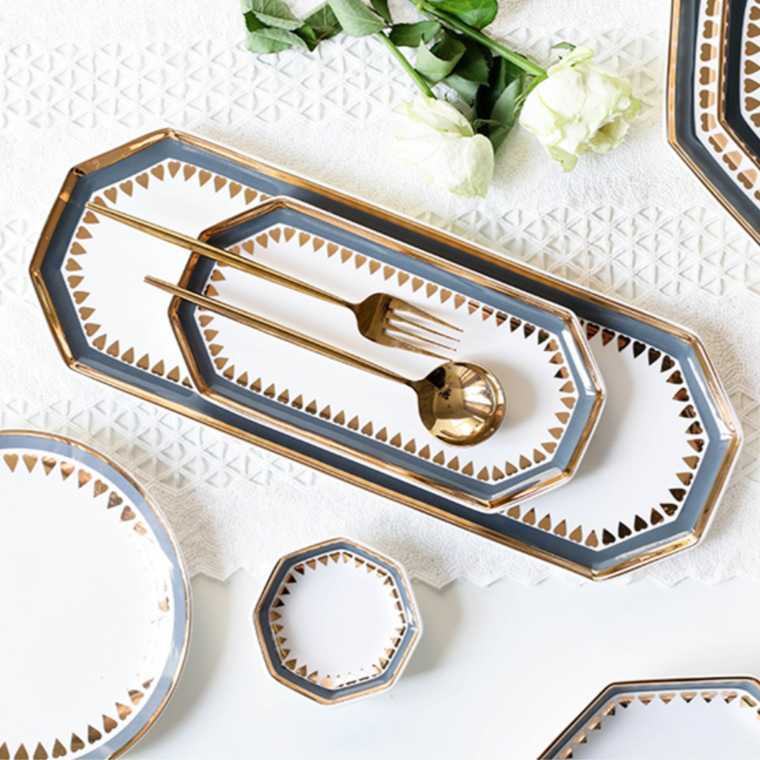 Heart Long Plate