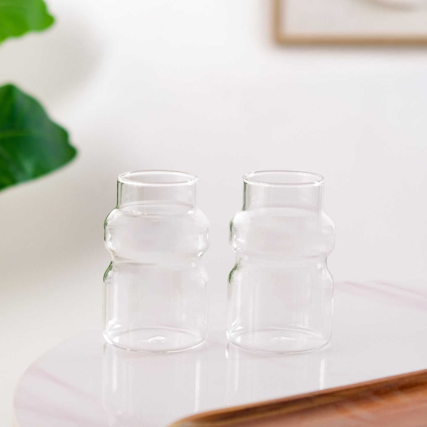 Japanese Style Glass Tumbler Set Of 2 325ml