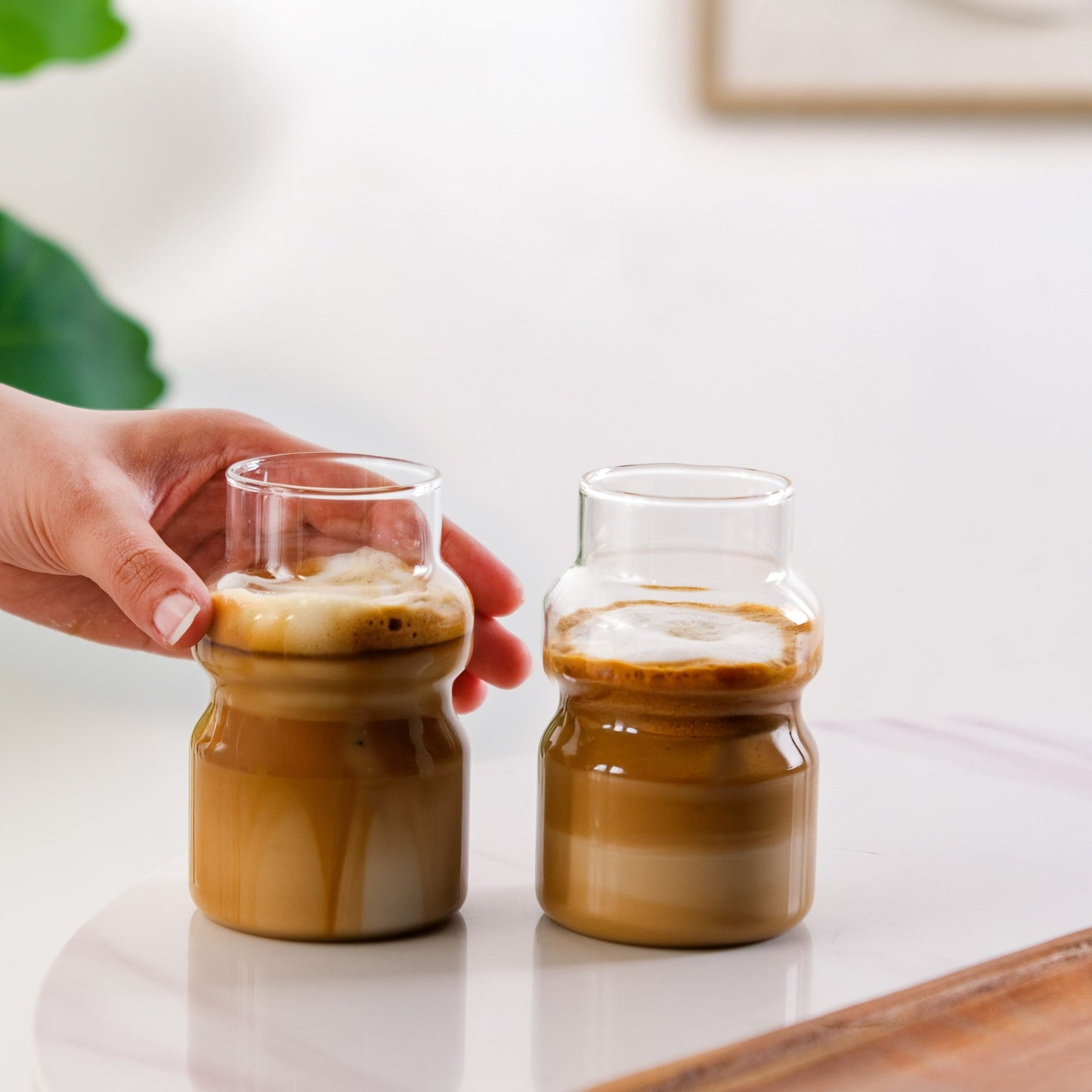 Japanese Style Glass Tumbler Set Of 2 325ml