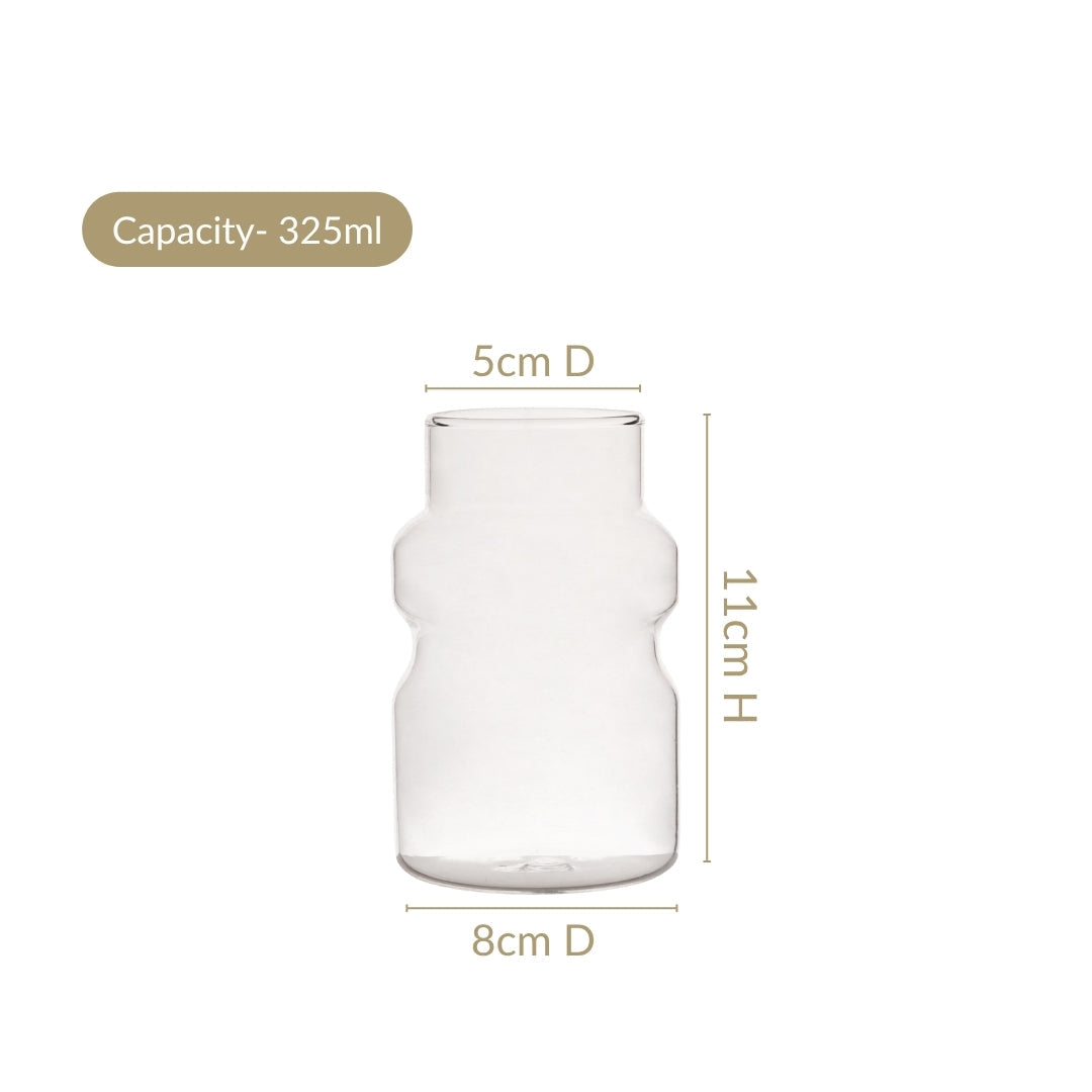 Japanese Style Glass Tumbler Set Of 2 325ml