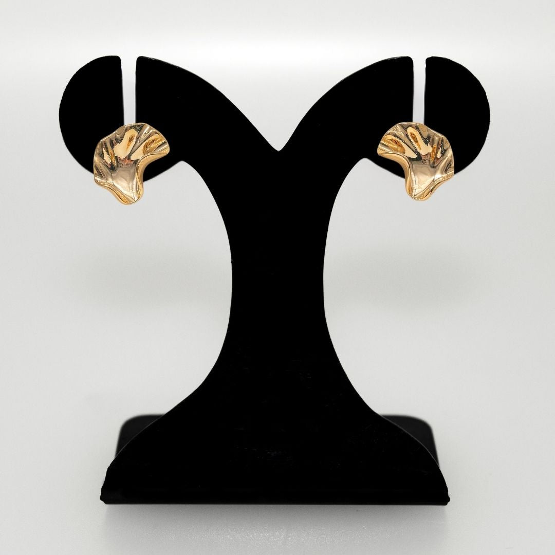 Little Miss Ginkgo Earrings Gold