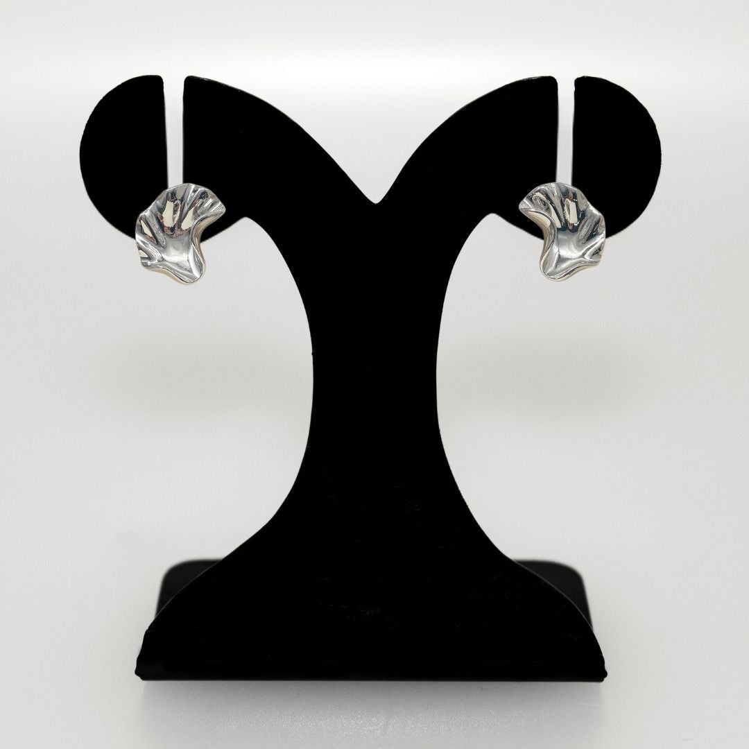 Little Miss Ginkgo Earrings Silver
