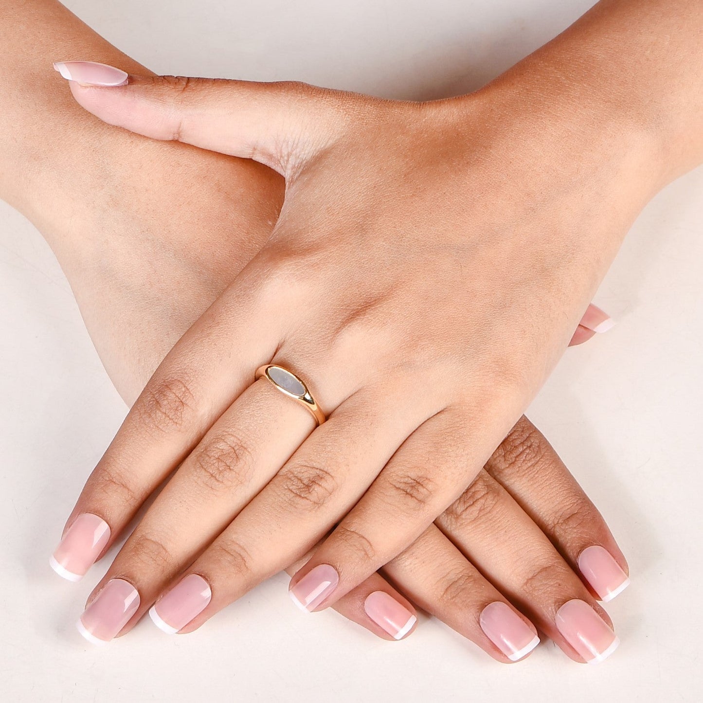 Lunar Glow Gold Ring