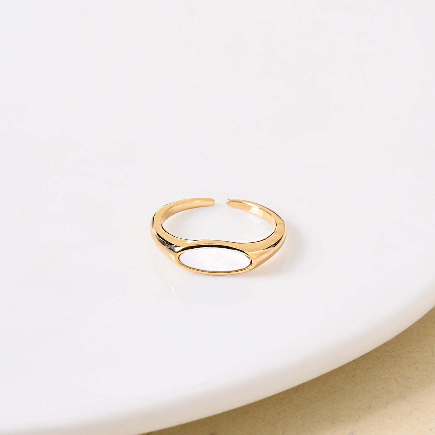 Lunar Glow Gold Ring