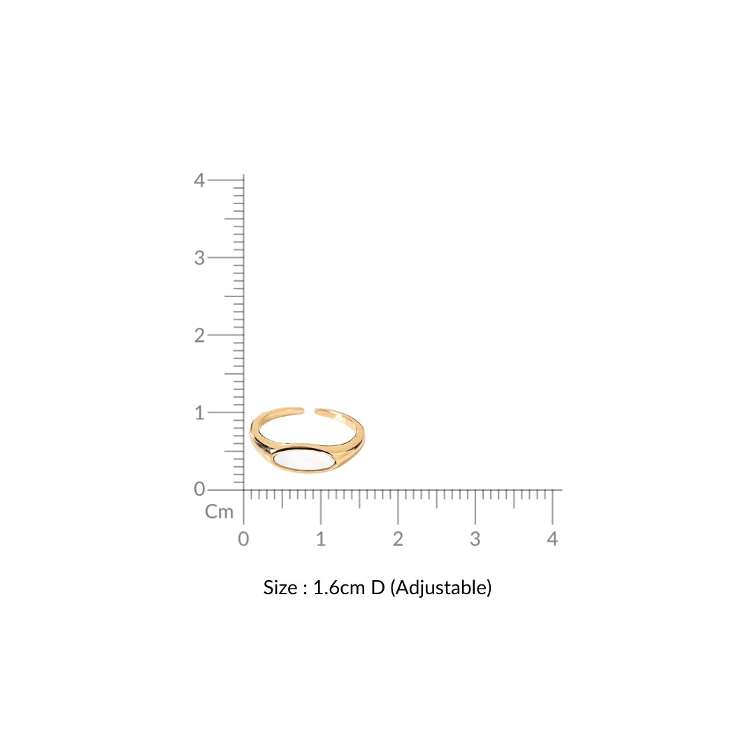 Lunar Glow Gold Ring