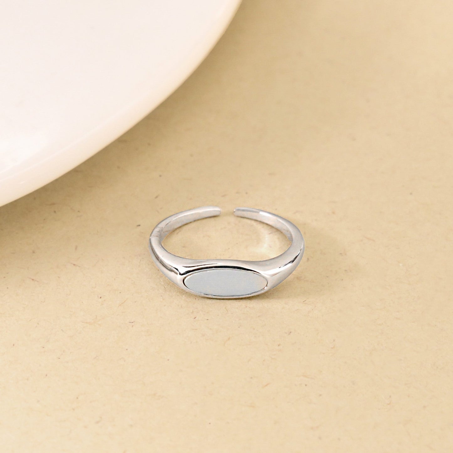 Lunar Glow Silver Ring