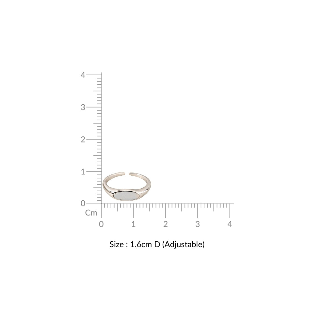 Lunar Glow Silver Ring