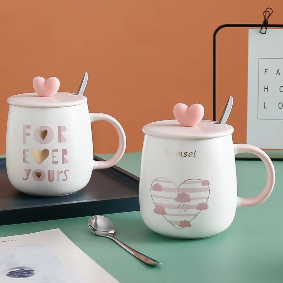 Pink And White Mug