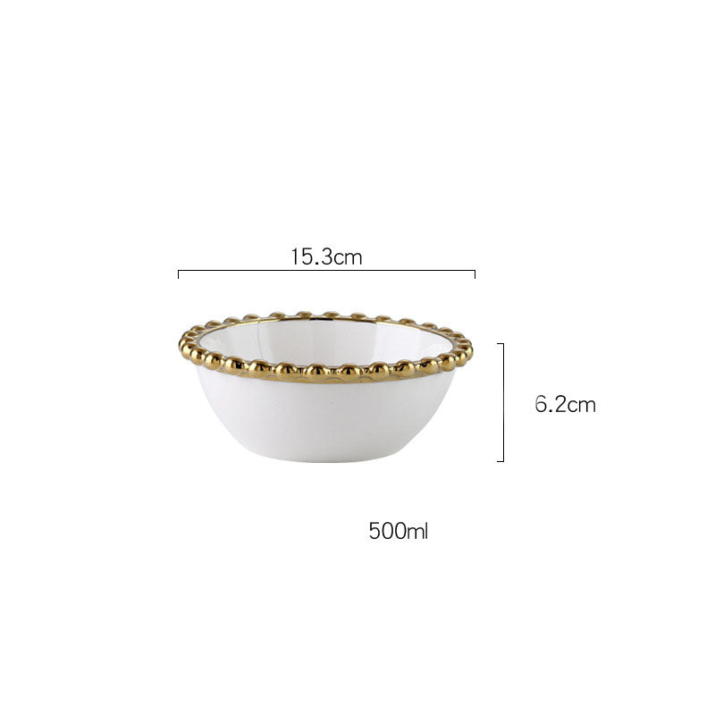 Elysian Scallop White Snack Bowl 500 ml