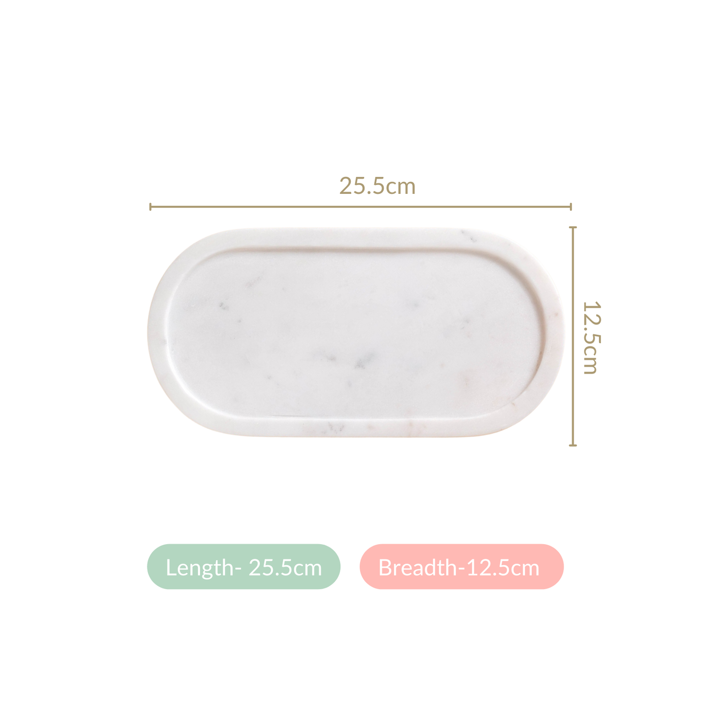 Marble Stone Platter 10 Inch