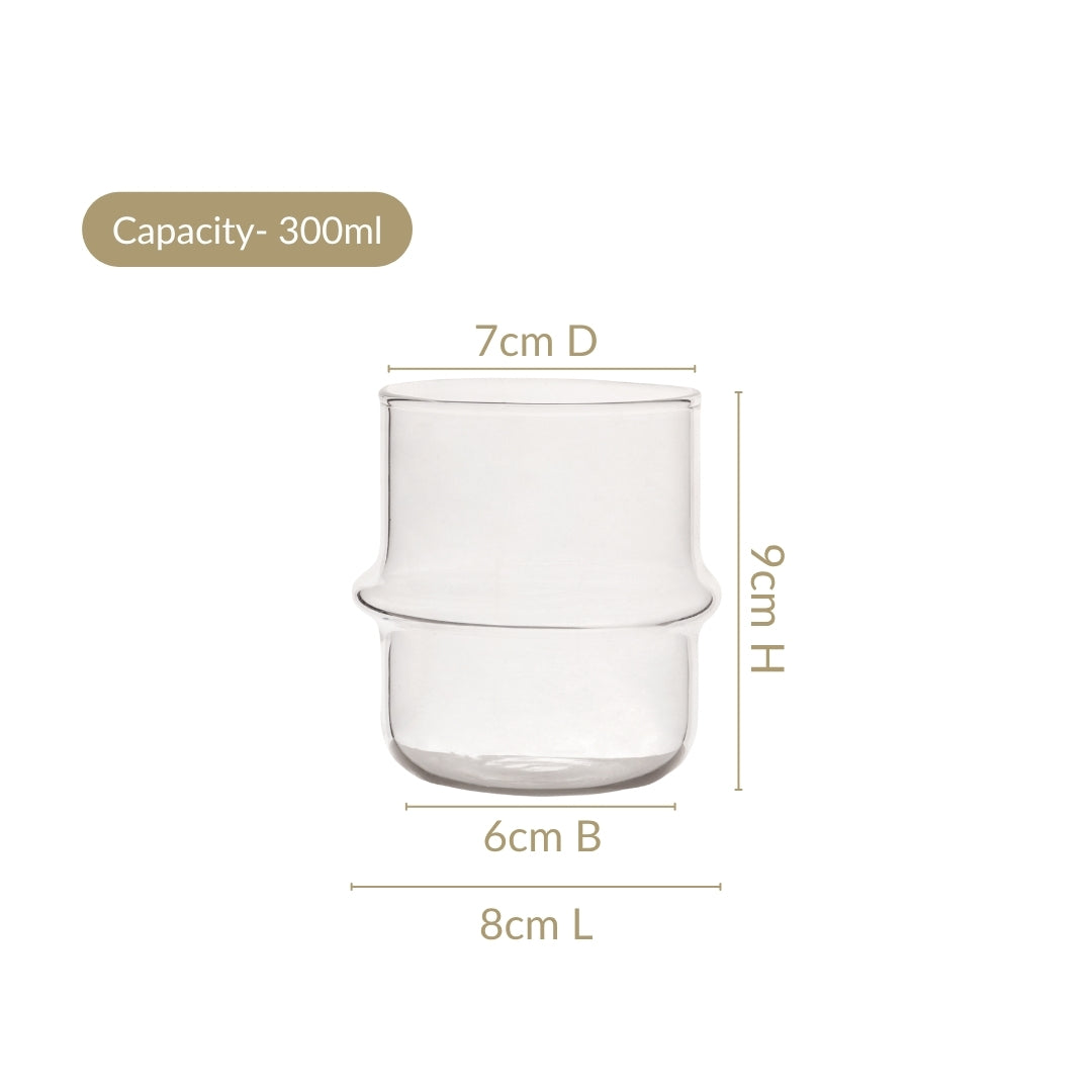 Matcha Orbit Glass Tumbler Set Of 2 300ml