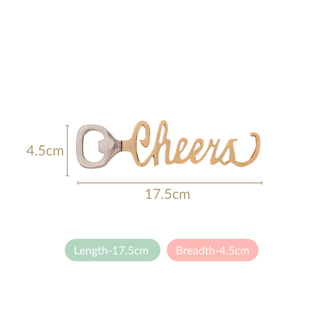 Cheers Stainless Steel Bottle Opener