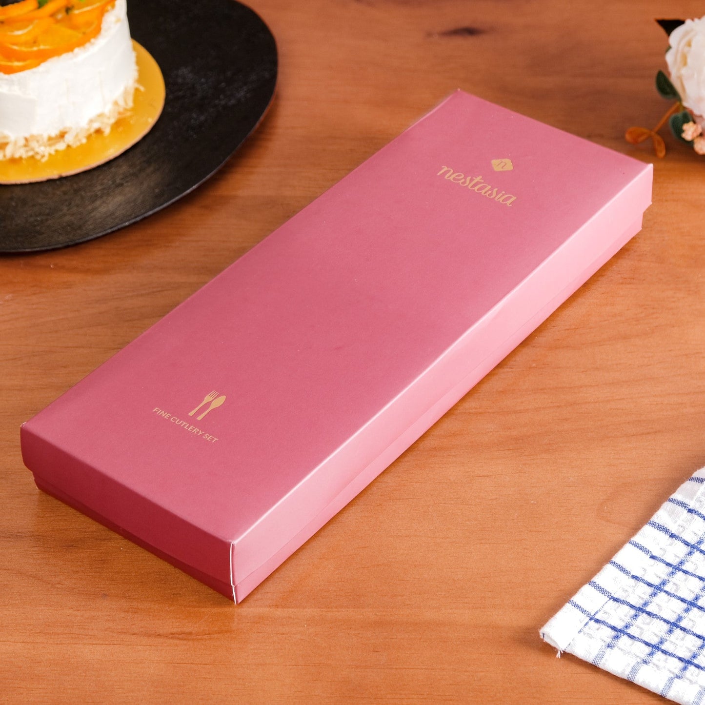 Orchid Garden Cake Knife And Server Set Of 2