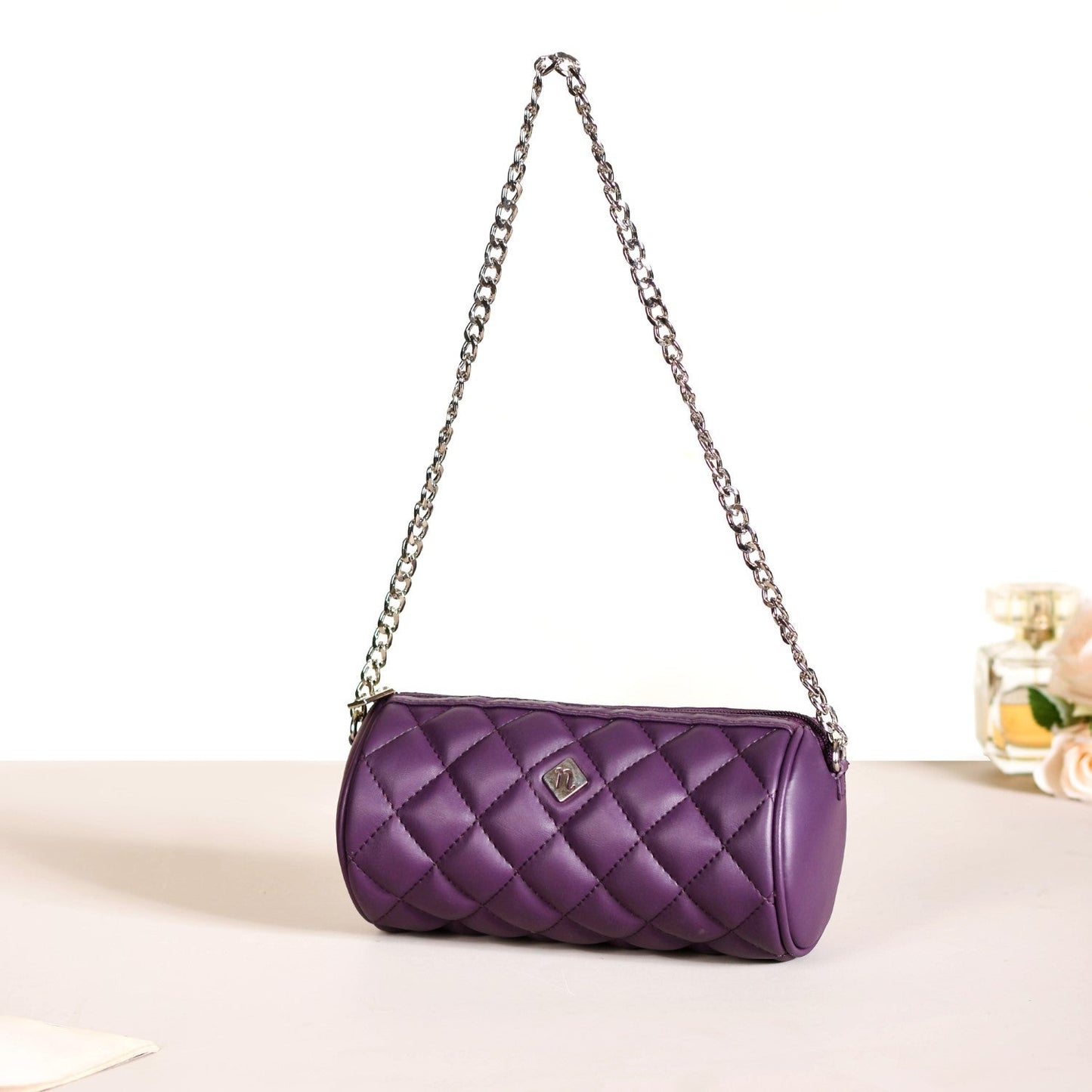 Purple Mini Barrel Bag
