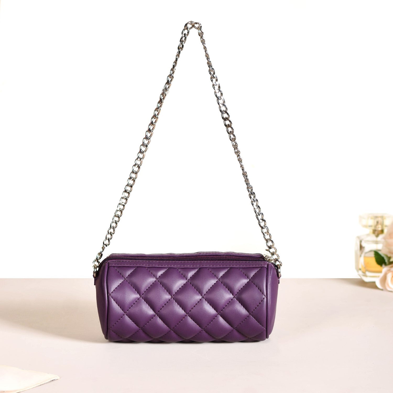 Purple Mini Barrel Bag