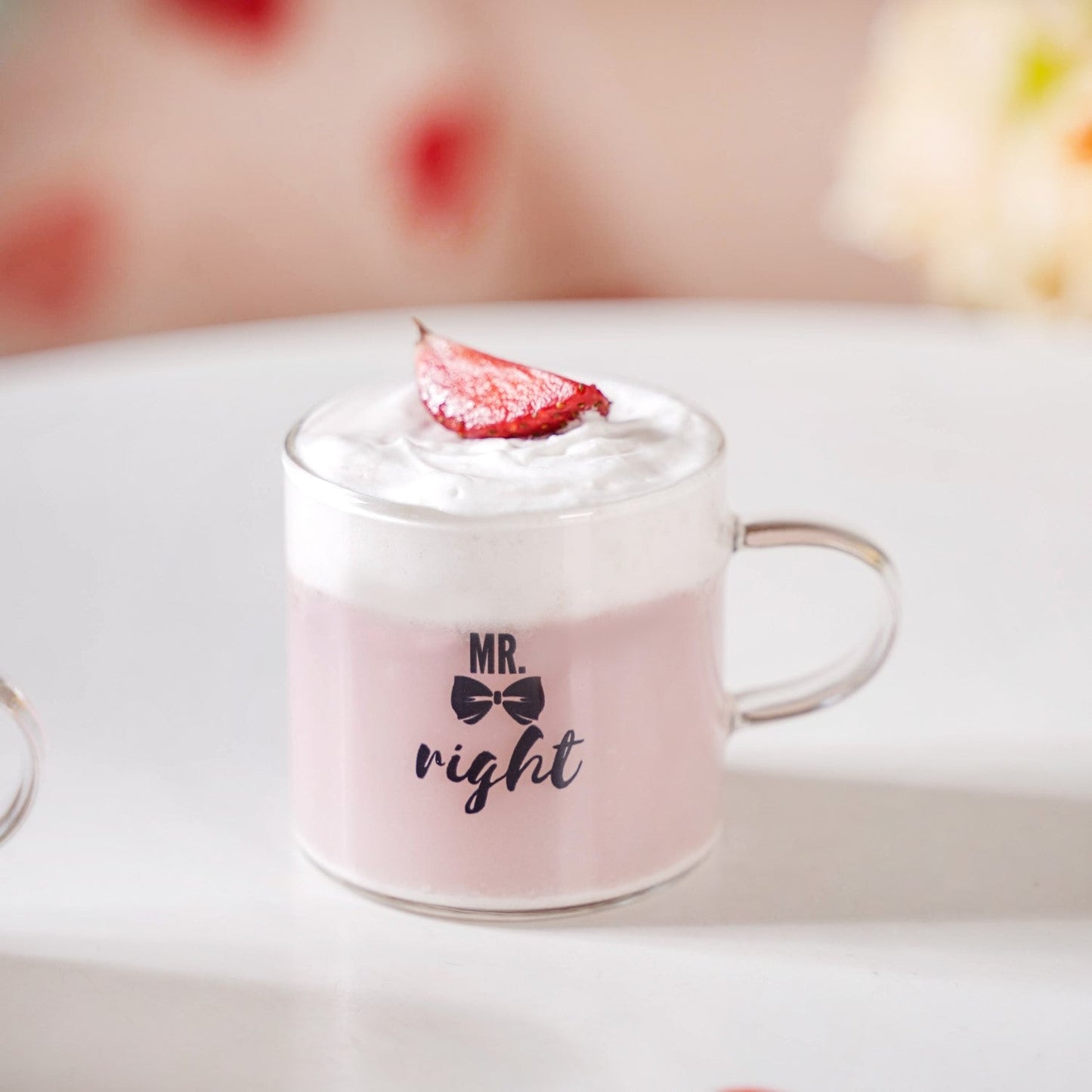 Mr Right Mrs Always Right Glass Small Tea Cup Set Of 2 140ml