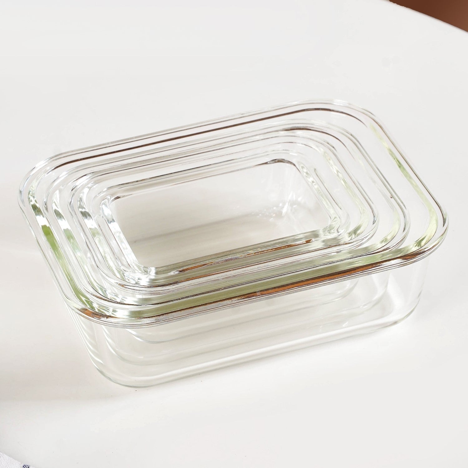 Nestro Leakproof Food Storage Box Set Of 5 Beige