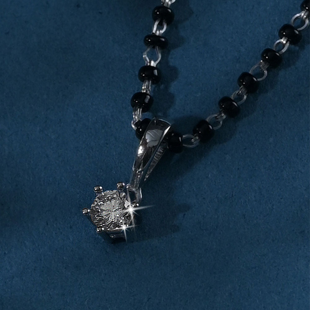 Silver Serenity Mangalsutra