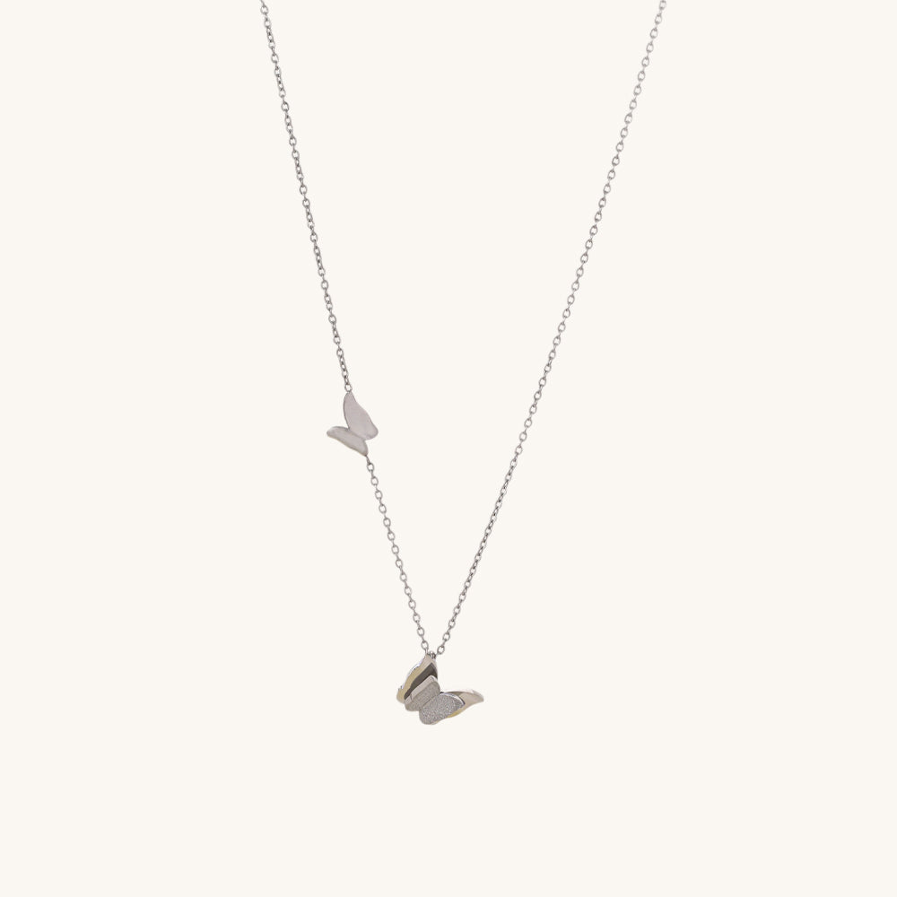 Ella Butterflies Necklace- 925 Silver