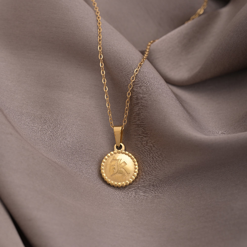 Engraved L Necklace