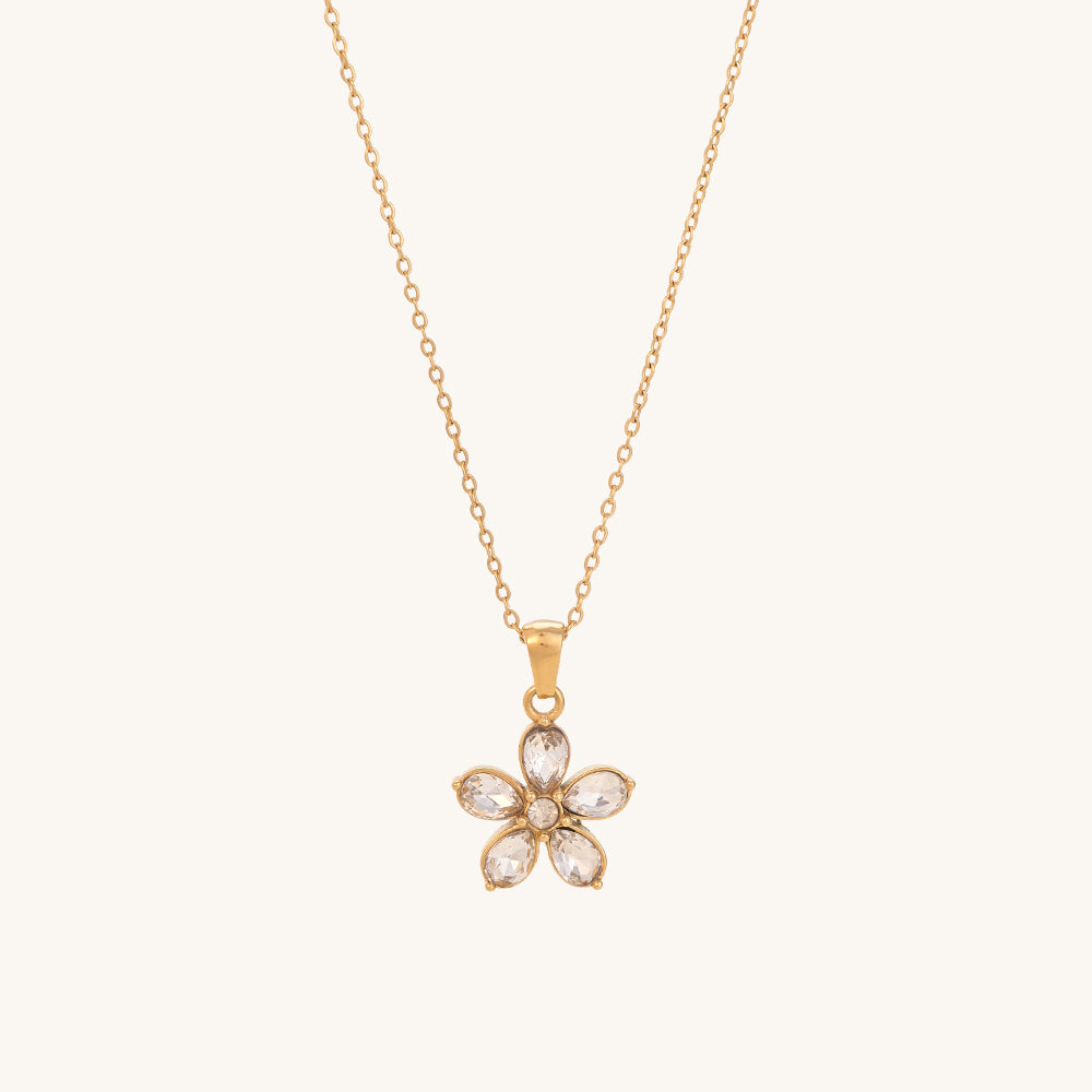 Flower Stone Necklace