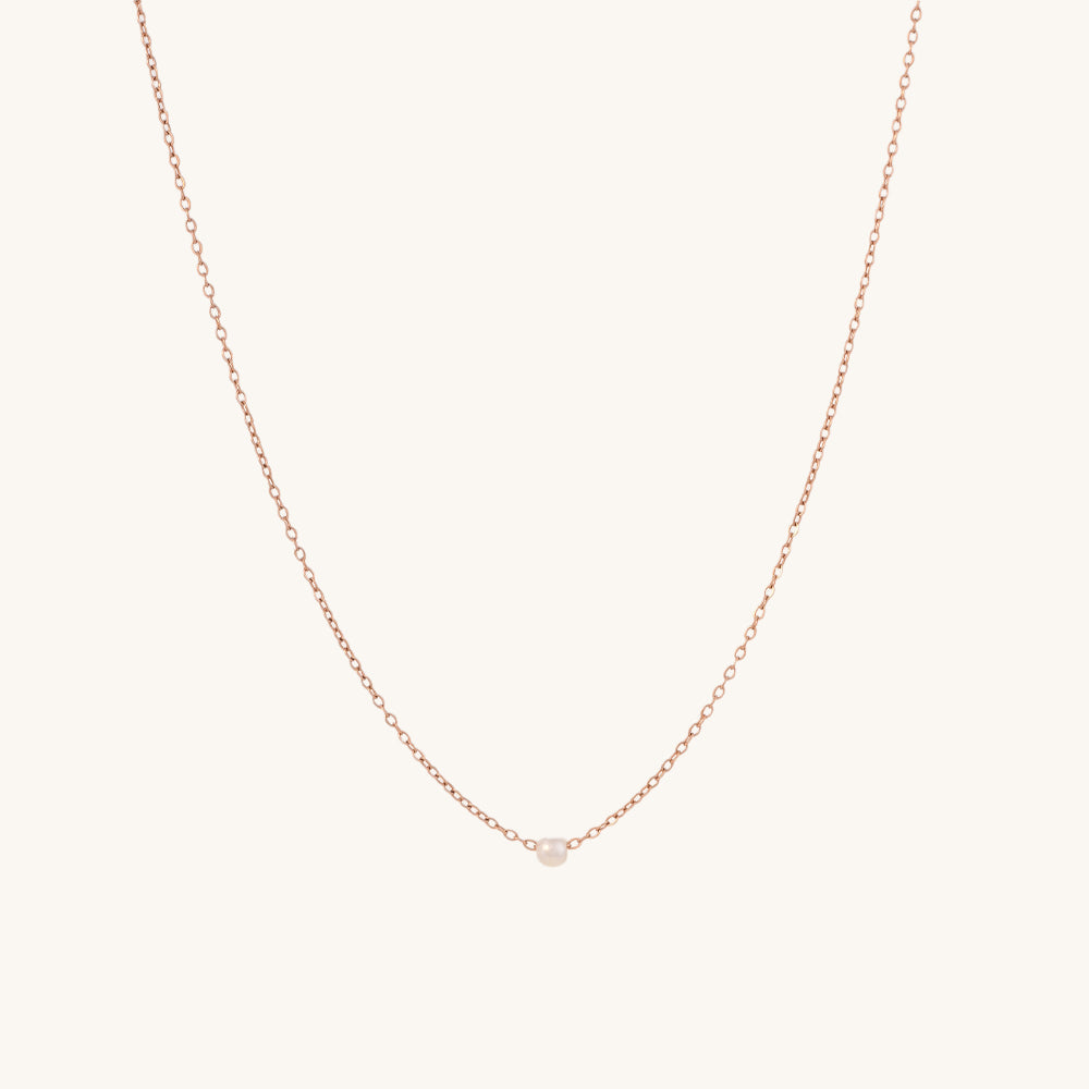 Minimalist Pearl Necklace