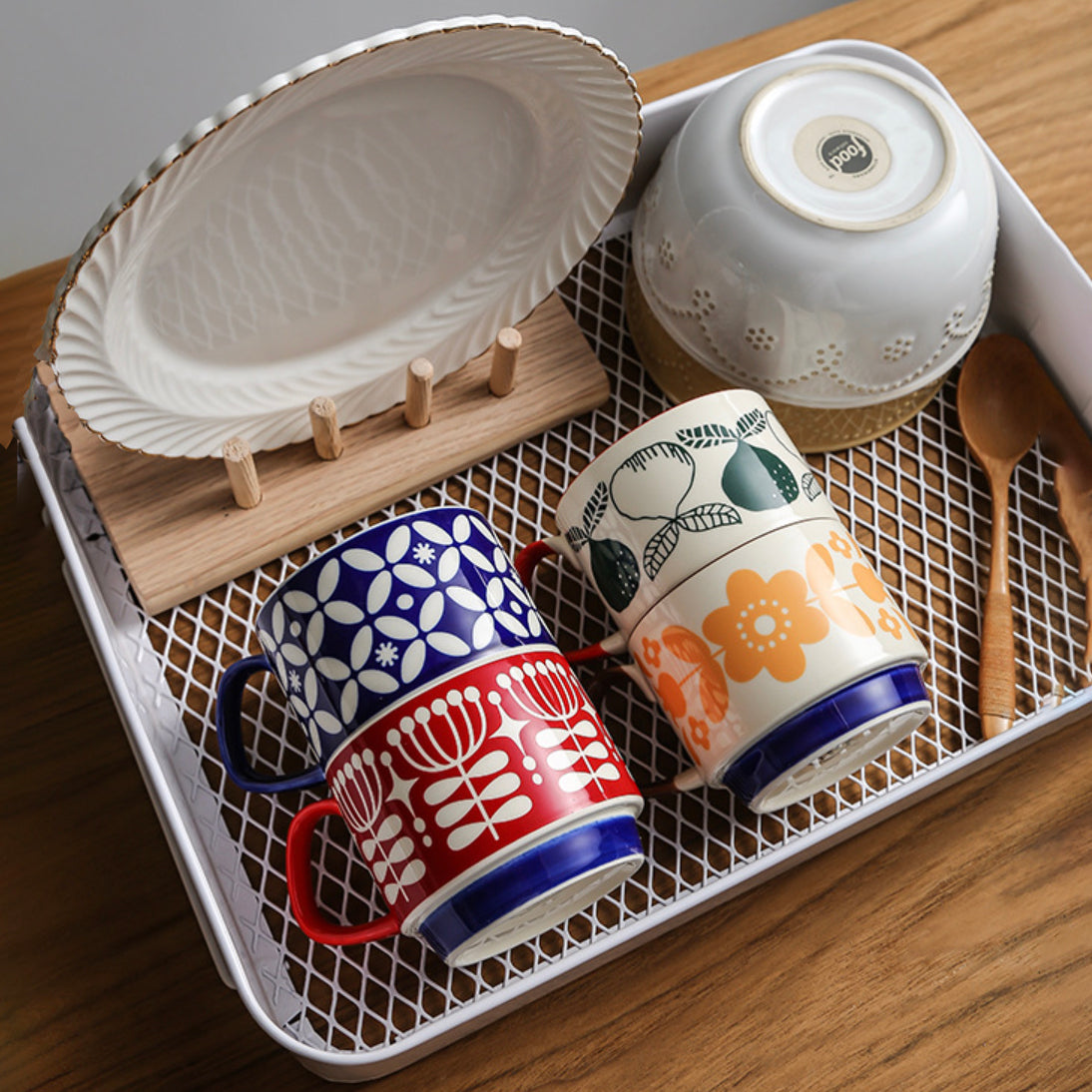Orange Print Cup
