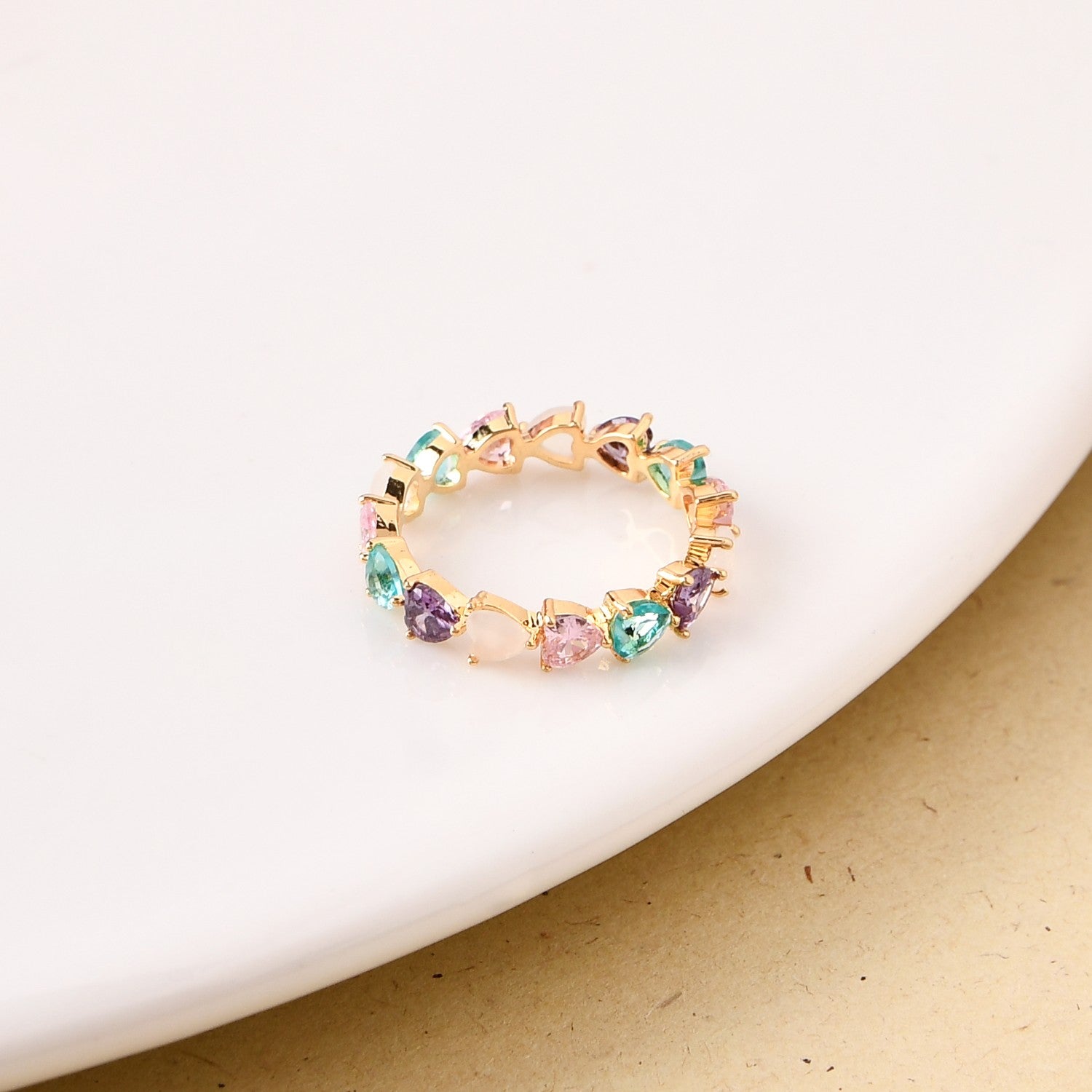 Pastel Hues Love Gold Ring